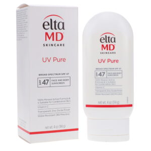 EltaMD UV Pure Broad Spectrum SPF 47 Face and Body Sunscreen 4 oz