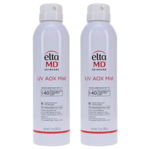 EltaMD UV AOX Mist Broad Spectrum SPF 40 Face and Body Sunscreen 5 oz 2 Pack