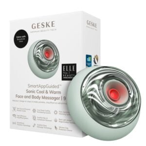 GESKE Sonic Cool & Warm Face and Body Massager 9 in 1 Green