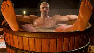 The witcher 3 wild hunt geralt bathtub