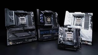 Four Asus X870 and X870E motherboards